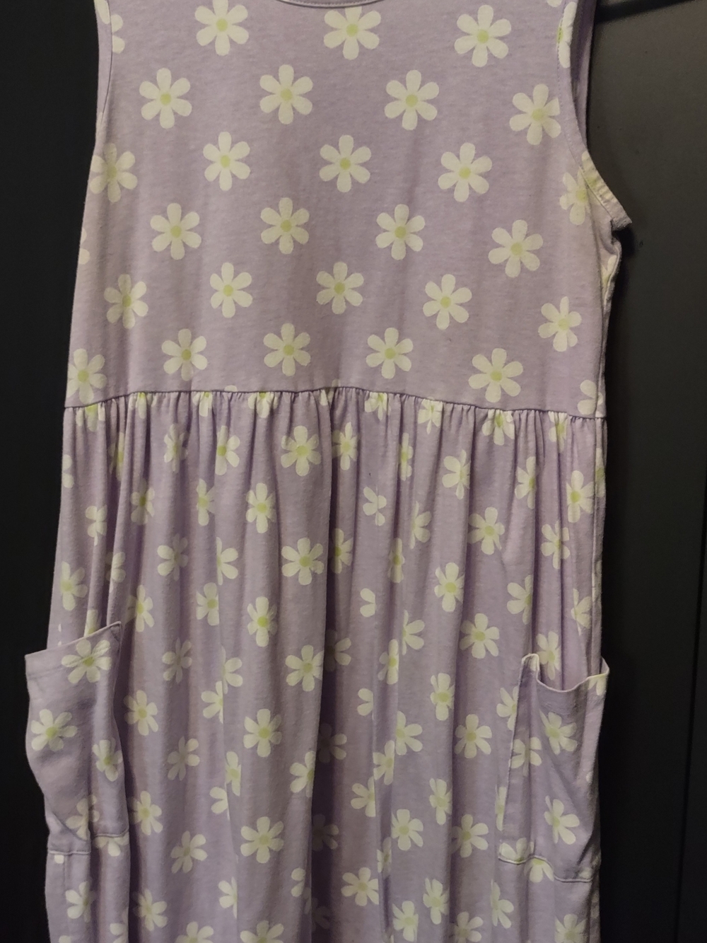 Wonder Nation Lavender Floral Pocket Dress